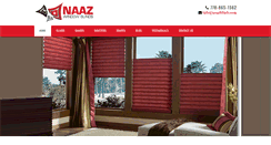 Desktop Screenshot of naazblinds.com